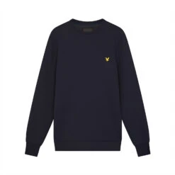 Lyle And Scott Sleeve Tape Crew -Duijvestein-Winterstore Lyle M Sleeve Tape Crew 2023 Navy 1