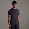 Lyle And Scott Sleeve Tape Stretch Tee -Duijvestein-Winterstore Lyle M Sleeve Tape Stretch 2023 True Black 1