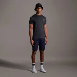 Lyle And Scott Sleeve Tape Stretch Tee -Duijvestein-Winterstore Lyle M Sleeve Tape Stretch 2023 True Black 4