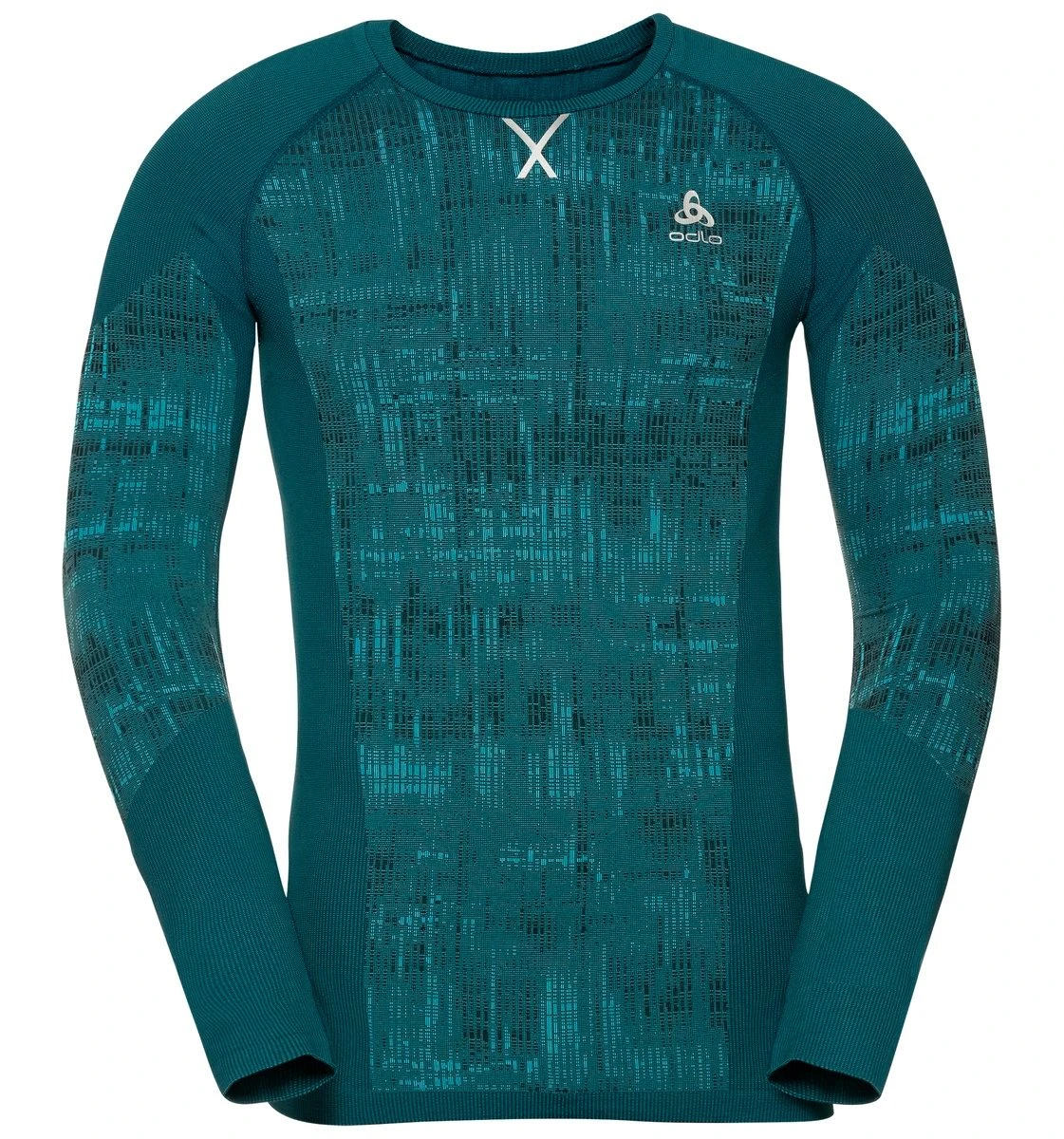 Odlo M BL TOP Crew Neck L/s BLACKCOMB 8 Odlo M BL TOP Crew Neck L/s BLACKCOMB - Afbeelding 6