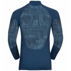 Odlo M BL TOP Turtle Neck L/s Half Zip BLACKCOM -Duijvestein-Winterstore Odlo M Blackcomb Top Turtle Neck LS Half Zip Estate Blue 2022 2