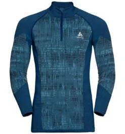 Odlo M BL TOP Turtle Neck L/s Half Zip BLACKCOM